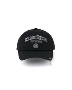 KIMHĒKIM キャップ パールピアス付き ブラック 新品　韓国限定 KIMHĒKIM キャップ パールピアス付き ブラック 新品 韓国限定