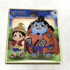 ONE PIECE 不二家 ミルキー 色紙 ルフィ ジンベエ