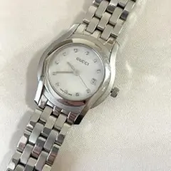 GUCCI 5500L 11Pダイヤ シルバー レディース 腕時計