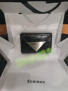 未使用新品 fennec ブラック 三つ折り財布