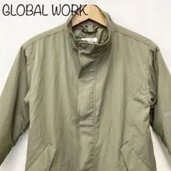 【GLOBAL WORK】3way撥水モッズコート　140cm　カーキ