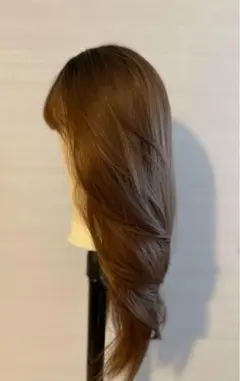 ❤️ エアリーウイッグ 2Dプリンカラー 根黒×茶 ロングストレート65 ❤️