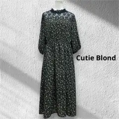 Cutie Blond 花柄　ロングワンピース　レース