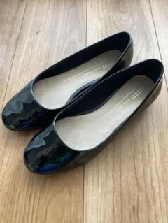 ★極美品★eccoエコーエナメルパンプス黒
