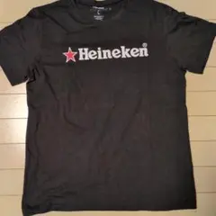 Heineken ブラック Tシャツ Lサイズ　企業