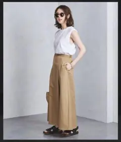 【UNITED ARROWS】チノ ロングスカート