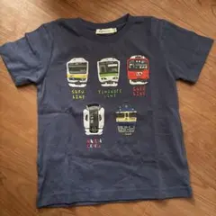 BEAMS mini 電車プリント Tシャツ 110センチ