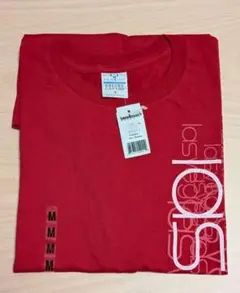 ロゴ入りTシャツ・赤・ユニセックス？