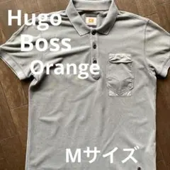 HugoBoss ORANGE メンズミリタリーポロシャツ M サイズ　グレー