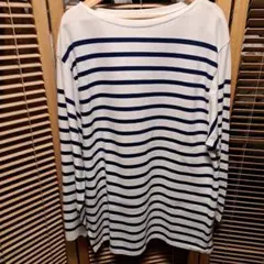 マテリオ　ボーダーバスクシャツ