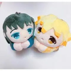 ぬいぐるみ・マスコットセット 青と黄色