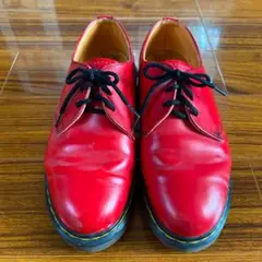 Dr.Martens ドクターマーチン 3ホール レッド 赤 古着 英国製