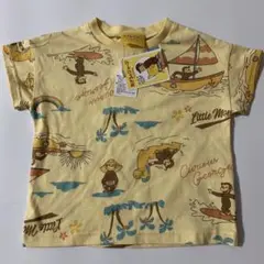 新品　タグ付き　おさるのジョージ　Tシャツ　90 イエロー　夏デザイン男女兼用