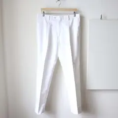 ONLY ホワイト ストレッチスラックスパンツ 白 50