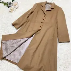 SCAPA スキャパ アンゴラ ロングコート キャメル 大きいサイズ LL