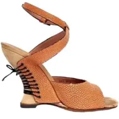 ALAIA アライア レースアップ ウエッジヒール