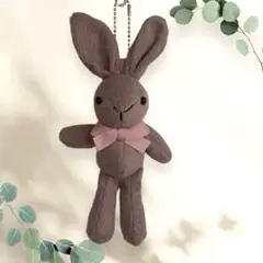【新品未使用】うさぎちゃんキーチェーン　キーホルダー　ぬいぐるみ　プレゼント