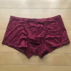 HOM バーガンディ ボクサーパンツ L