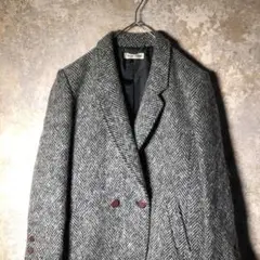 【ヴィンテージ】グレーのウールジャケット 美品 used 古着 ZW4