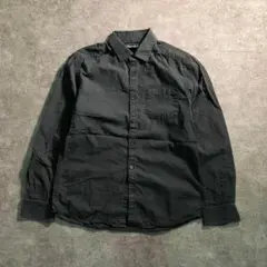 BS8ブラックシャツ　コットン　M シンプル　古着used