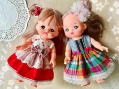 メルちゃん　ソランちゃん　ハンドメイド服　ワンピースセット388
