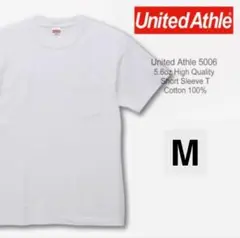 新品未使用 ユナイテッドアスレ 5.6oz ポケット 無地半袖Tシャツ 白 M