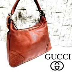 GUCCI グッチシマ ワンショルダーバッグ 181515 ブラウン 本革