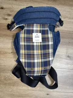 キューズベリー ZERO 抱っこ紐 チェック デニム風 BABY CARRIER