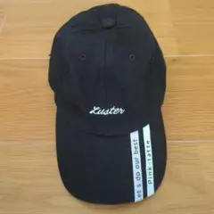 Luster 黒色キャップ ストライプデザイン