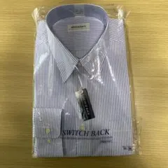 SWITCH BACK 長袖ワイシャツ 41-86 ブルーストライプ