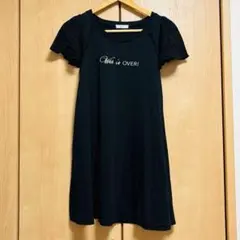 jouetie フリル袖 ミニワンピース 黒