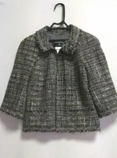 CHANEL シャネル 新同 カメリア付き ツィード ジャケット