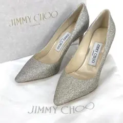 10万☆憧れのウェディングシューズ☆ジミーチュウ 34.5/21.5cm ラメ