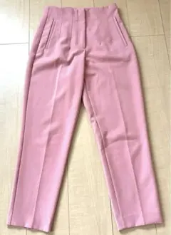 ⭐︎即日発送⭐︎ZARA ハイウエストピンクパンツ EUR S