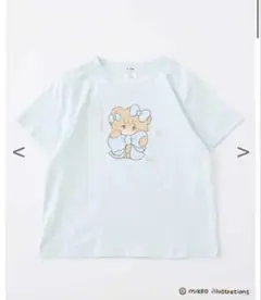 ナイスクラップ NICE CLAUP mikko コラボ Tシャツ ブルー ラテ
