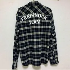 FREIKNOCK フライノック　アップリケチェックシャツ　Lサイズ　タグあり