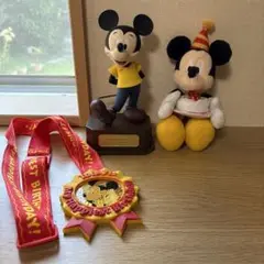 ミッキーマウス飾り3点