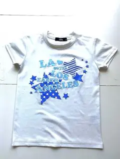 【良品】&life 140cm ホワイト Tシャツ 青い星プリント