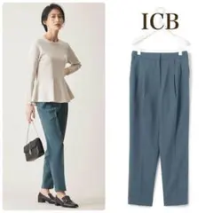 2025年購入　ICB 【洗える】ウール2WAYストレッチ テーパードパンツ