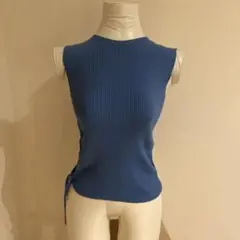 【送料込】ZARA リブ編みノースリーブトップス