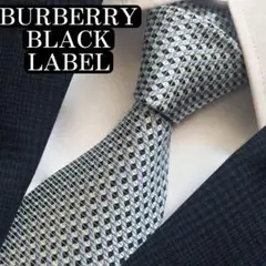 BURBERRY BLACK LABEL ネクタイ　ジャガード　光沢感