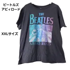 ビンテージ　古着　ザビートルズ　アビィ・ロード　メンズ　半袖tシャツ　黒