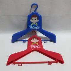 不二家ペコちゃんポコちゃんハンガー２本セット昭和レトロアンティークヴィンテージ