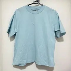 ユニクロ　水色 半袖 Tシャツ コットン　Ｌ