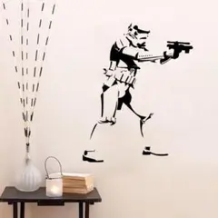 貼ってはがせる壁紙★スターウォーズ★ストームトルーパー右向き★ウォールステッカー