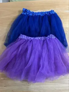 青と紫のパニエのセット