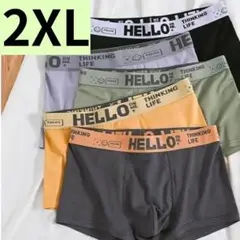 【新品】2XL メンズ ボクサーパンツ 5枚 吸汗速乾 抗菌防臭 アンダーウェア