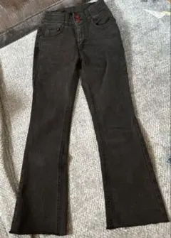 韓国購入品　フレアアンクル丈デニム