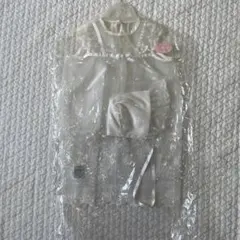 日本製 ホワイト ベビードレス 花柄刺繍
