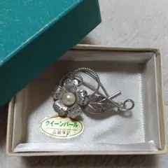 パール ピンバッヂ コサージュ
